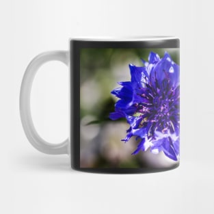 Blue cornflower close-up Mug